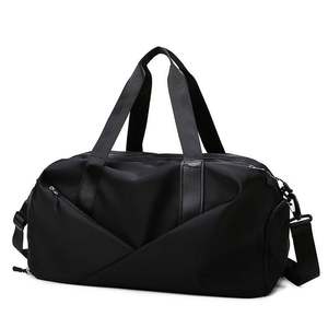 Wholesale Navy Canvas Custom Duffle <b>Bags</b> Oxford Fashion Zipper Portable Navy Travel Overnight Luggage Weekender <b>Bag</b> Embroidery - Product Image 1
