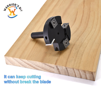 Fresa de Madera Desmontable de 4 Cuchillas Warrior's Bit para Fresado CNC, Desbaste y Superficie