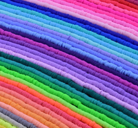 Cuentas de arcilla polimérica Heishi para fabricación de joyas, cuentas espaciadoras sueltas multicolor para fabricación de pulseras, venta al por mayor