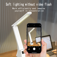 Lampe de bureau intelligente sans fil moderne avec chargeur, réveil et LED à intensité variable progressive pour chambre et bureau