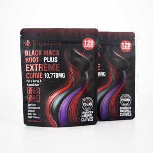 Capsule di radice di Maca basse MOQ stampate personalizzate integratore alimentare con chiusura a Zip per uso alimentare - Product Image 1