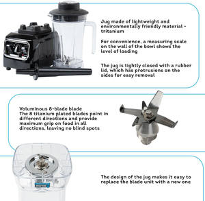 Wholesale High Quality Power Multifunctional Heavy Duty Commercial Blender Soundproof Cover for Outdoor Use 3000ml Capacity - Product Image 5