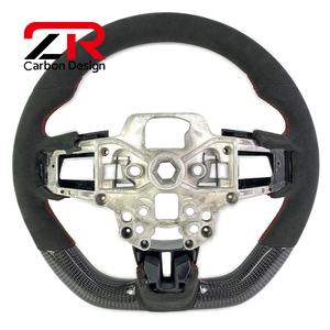 Volant sport en fibre de carbone et daim pour Ford <span class=keywords><strong>Mustang</strong></span> GT500 GT350 S550 2015-2023 5.0L GT <span class=keywords><strong>V8</strong></span> 350 500 Shelby - Product Image 6