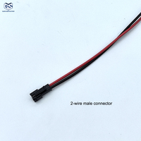 Kabel SMD Saklar Lampu Konektor SM 2-Pin Jantan/Betina 15cm Konduktor Tembaga Isolasi PVC Selubung Aluminium 12V Elektronik
