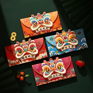 2024 Chinese New Year dragon couplet gift package red money lucky envelop