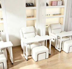 Mobile Nail <b>Table</b> Single-layer Japanese Style Nail Sofa <b>Table</b> <b>With</b> <b>Wheels</b> Modern and Simple Cross Sofa <b>Table</b> Nail <b>Table</b> - Product Image 3