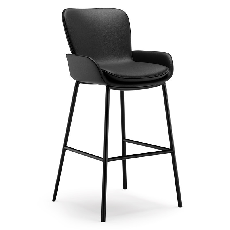 Noir-65 hauteur d'assise adaptée à une hauteur de bureau de 95 à 105