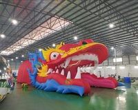 Poupées gonflables en forme de dragon de divertissement extérieur à grande échelle d'Aoqile pour l'événement