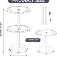 Présentoir à lunettes en acrylique à faible MOQ, support à 4 niveaux transparent pour lunettes, présentoir professionnel pour lunettes de soleil pour boutique