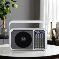 Radio portable OEM d'usine 4 bandes FM AM SW1 SW2, récepteur haute sensibilité, haut-parleur intégré, rechargeable par USB