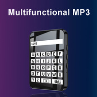 Lecteur MP3 BT Mini avec Écran Tactile de 2,4 Pouces Réduction du Bruit Personnalisé Musique Sans Perte Chargeur Haut-parleur avec Radio FM Lecture de Livres Électroniques