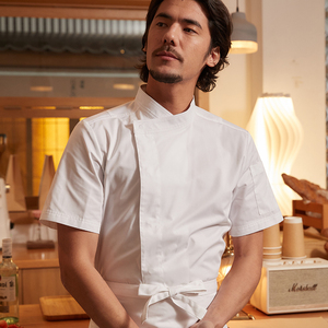 La cucina in tela estiva a maniche corte di fascia alta dello Chef Yibang è in cima alle nuove divise da Bar del ristorante per cucinare i servizi alberghieri - Product Image 3