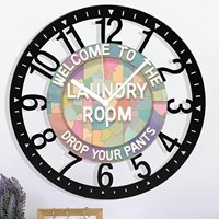 Horloge murale ronde en fer de 25 cm au design nordique avec aiguilles élégantes et silencieuses