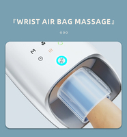 Healthpal Neuer Doppelkopf-Massage-Gerät mit Elektroakupunktur, Vibration und Wärme, Luftkompression, USB-Aufladung, Li-Akku