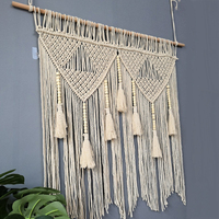 Tapisserie murale en macramé faits à la main, décoration bohème en coton, pour chambre à coucher, style Boho