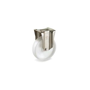 TELLURE ROTA - 688503 Polyamide 6 roues pleines, support fixe type P-largeur de roue 38mm, ø 125 mm (Qté 6) - Product Image 1