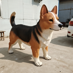 Gerçekçi köpek modeli gerçekçi Animatronic hayvan ekran için kids 'doğum günü hediyeleri ve ev dekor için alışveriş merkezleri - Product Image 3