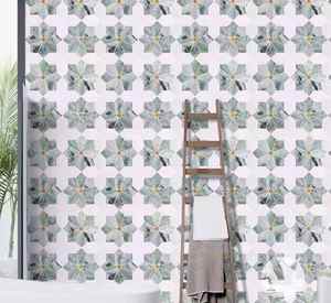 Mosaïque de marbre OEM 7MM Waterjet <span class=keywords><strong>Parquet</strong></span> Rétro Motif Floral pour Cuisine et Salle de Bain - Product Image 5