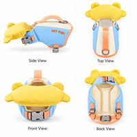 Gilet de flottation réglable pour chien avec flotteur mentonnier et poignée de sauvetage – OEM/ODM, couleurs personnalisées pour petits et grands chiens