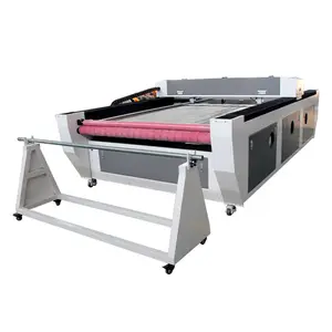 Máquina de corte a laser CNC CO2 para tecido e tecido de alimentação automática
