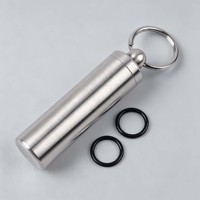 Boîte scellée en acier inoxydable pour l'extérieur, mini boîte à médicaments en métal étanche, conteneur étanche en acier inoxydable