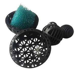 pond nitrifying bacteria carrier filter media 48mm aquarium plastic with sponge large bio ball for hydroponics