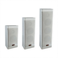 Altavoz de Columna LAS LCS-810 820 830 para Interiores/Exteriores, de Aleación de Aluminio, Impermeable, 10W, Entrada Balanceada XLR, Sin Fuente de Alimentación