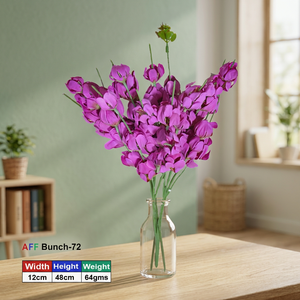 ดอกกุหลาบสีม่วงแดงประดิษฐ์ AFF Bunch-72 - Product Image 3