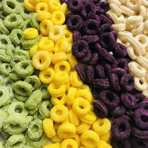 Anillos <span class=keywords><strong>de</strong></span> Cereal Instantáneos Crujientes con Sabor <span class=keywords><strong>a</strong></span> Maíz, Matcha, Arroz Negro y Cacao, <span class=keywords><strong>Cereales</strong></span> para el Desayuno, Complemento Alimenticio para Leche, Yogur y Fitness - Product Image 2