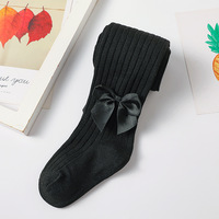 2025 nouvelles filles caleçons coton printemps et automne nouveau-né princesse arc chaussettes haute qualité bébé collants