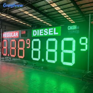 Station d'essence publicitaire Station d'essence Led Canopy Pump Fascia Scale Mobile Signage 3D logo ACP Canopy Gas Price LED Pylône Sign - Product Image 6