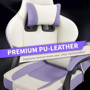 OEM ODM Buen Precio Fabricación de cuero Cadeira Gamer Silla de juego favorable Silla barata para <span class=keywords><strong>PC</strong></span> de juegos con reposapiés - Product Image 3