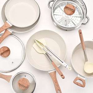 Juego de ollas de granito de 12 piezas, antiadherente, para cocinas de inducción y de gas, uso doméstico - Product Image 4