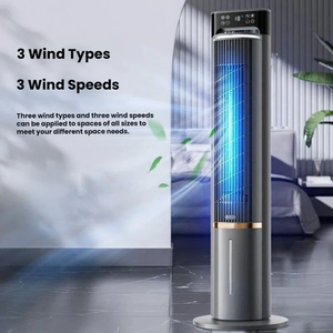 Enfriador de Aire Evaporativo de Torre de 75W, 7.5m/s, 3 Velocidades, Ventilador de Pie con Enfriamiento por Agua de 220-240V para Hogar y Oficina - Product Image 2