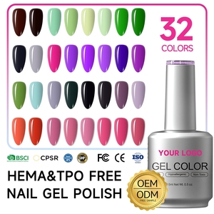 เจลสีเข้มข้น 15 มล. ปกปิดสีเล็บได้อย่างเต็มที่ ซ่อนรอยตำหนิบนเล็บ รับผลิต OEM แบรนด์ส่วนตัว ปราศจากสาร Hema และ TPO - Product Image 1