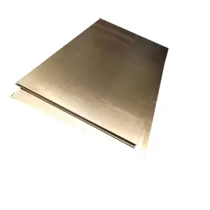 Prime Quality H59 H62 H65 H68 H70 H80 H90 Brass Plate Sheet Gold Color 5mm Thick Copper Sheet