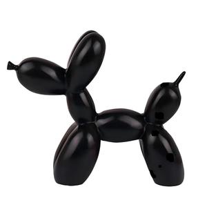 Creative Art Fashion Animal Style Sculpture Black White Dog Resin Balloon Dog Statue Hand-painted French Style Home <strong>Decoration</strong> - Product Image 3