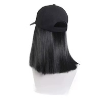 Casquette de perruque pour femme, chapeau de perruque pour femmes, casquette de baseball avec cheveux