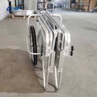 Chariot utilitaire pliable en aluminium robuste, capacité 200 kg, OEM, pour entrepôt industriel, pour outils