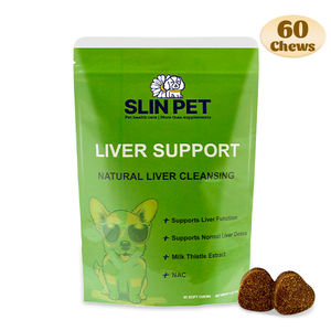 犬のソフトチューのOEM/ODMでの肝臓デトックス用のオオアザミを含むペットの肝臓サポート栄養サプリメント - Product Image 1