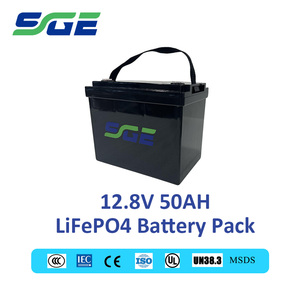 Batterie de remplacement LiFePO4 12,8 V 50 Ah pour véhicules à 2 et 3 roues, haute efficacité, remplaçant les batteries au plomb-acide - Product Image 1