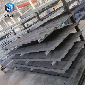Aislamiento térmico de alta calidad al por mayor 6 <span class=keywords><strong>metros</strong></span> de largo Span hoja de <span class=keywords><strong>techo</strong></span> de Metal recubierto de piedra <span class=keywords><strong>para</strong></span> techos de fábrica de Villa - Product Image 4
