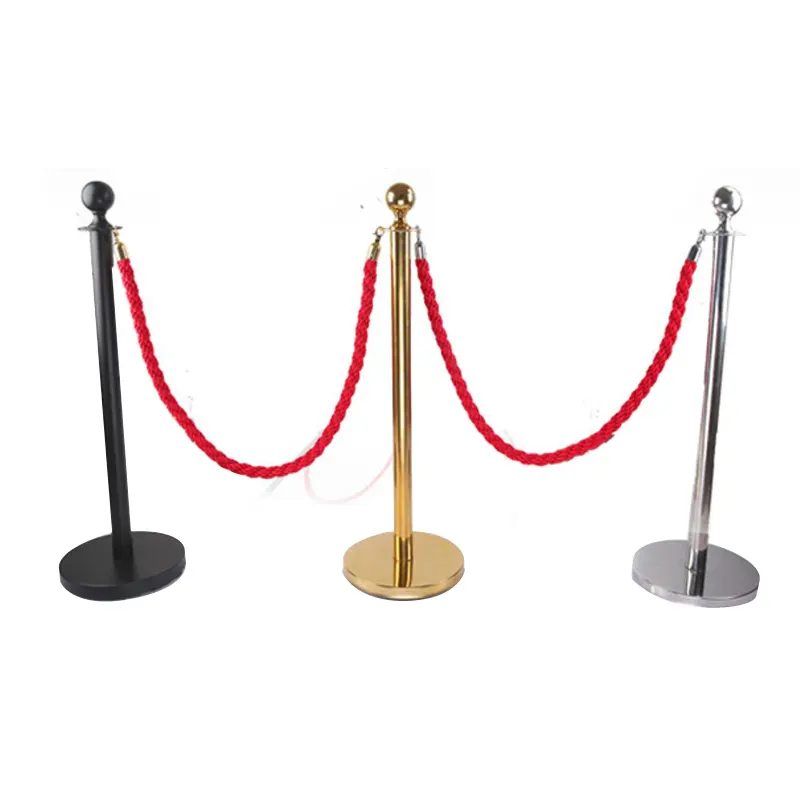 Traditionele Event Party Awards 6 Stuks Set Tapis Rouge Rode Tapijt Fluwelen Opknoping Reling Barrière Post Touw Stanchion