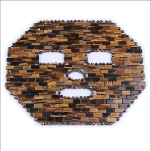 Masque facial en quartz rose et jade, masseur oculaire en pierre naturelle améthyste, masque de sommeil en aventurine - Product Image 6