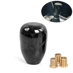 Universal Manual Carbon Fiber Gear Shift Knob Lever Shifter Stick Car Shift Knob With M8 M10 M12 Adapter