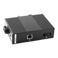 Konverter Media Industri 1XSFP 1XRJ45 POE 1000Mbps Modul Sakelar Jaringan Dupleks Din Rail 2G