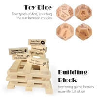Jeu de Tour à Empiler pour Couples, 48 Pièces, Tour Instable, Cadeau de Saint-Valentin, Jeu de Nuit pour Couples Adultes, Vente Chaude
