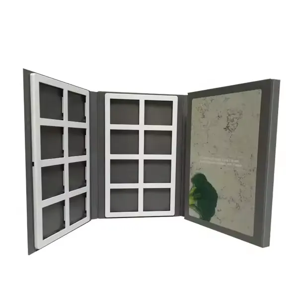 Factory price tile sample book marble specimen tile cardboard book quartz display eva mosaic display book sample catalogue