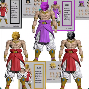 Nuovo ZL Studio Drag Ball Shf Thin Broly Antico Guerriero Tigre Nemico del Sogno di Rame Modello Action Figure da 7 Pollici Giocattolo Regalo - Product Image 1