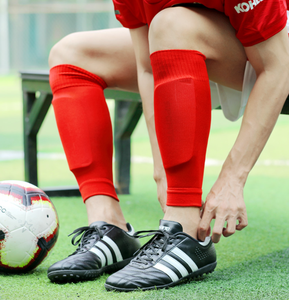 Compports Football Shin Supports Calcetines transpirables sin pies Mangas <span class=keywords><strong>de</strong></span> pantorrilla Mangas deportivas <span class=keywords><strong>de</strong></span> compresión para piernas - Product Image 3
